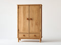 Armarios madera 95x48x165 cm - natural - diseño clásico con almacenamiento