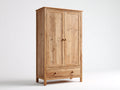 Armarios de madera 100x55x180 cm - marrón - 2 puertas y 1 cajón - estilo rústico para dormitorio