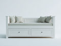 Sofás cama madera 208x92x96 cm - blanco - diseño clásico con almacenamiento
