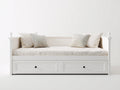 Sofás cama de madera 205x92x90 cm - Blanco - Estilo clásico con 2 cajones