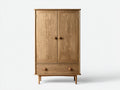 Armario de madera 2 puertas con cajón 82x52x185 cm - estilo moderno para dormitorio