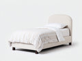 Camas individuales tapizadas 205x100x105 cm - beige - estilo moderno para dormitorio