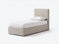 Camas individuales tapizadas 210x98x105 cm - beige - estilo moderno para dormitorio